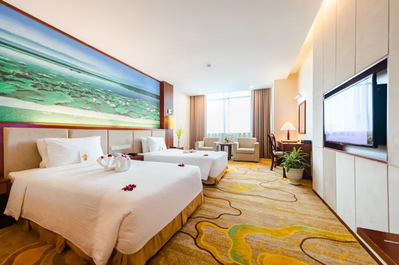 Phòng Deluxe Twin hai giường đơn ở Mường Thanh Luxury Quảng Ninh